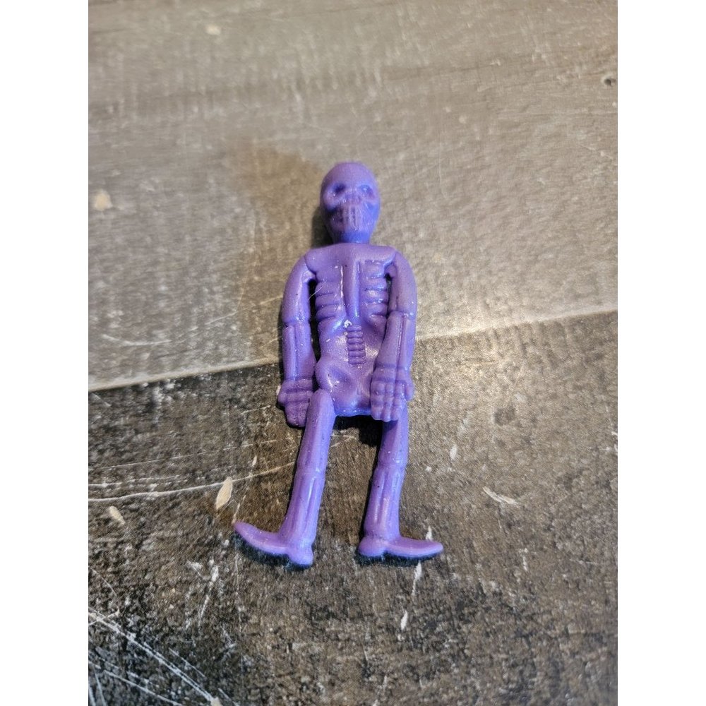 Halloween mini‎ purple sticky Skeleton Man toy figure